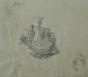 Janine JANET - Original drawing - Pencil - Project for jewelry Chaumier the 24