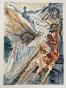 Salvador DALI - Print - Woodcut - Meeting of two herds, Dante's divine comedy