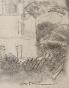 Auguste ROUBILLE - Original drawing - Pencil - House study 6