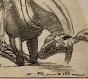 Auguste ROUBILLE - Original drawing - Pencil - Circus rider