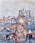 Michel DE ALVIS - Original Painting - Oil - Roofs 3