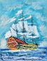 Armel DE WISMES - Original Painting - Gouache - Galleon at sea 3