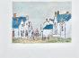 Armel DE WISMES - Original Painting - Watercolor - Sailboats in the distance