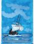 Armel DE WISMES - Original Painting - Watercolor - Galleon at sea 6