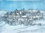 Armel DE WISMES - Original Painting - Watercolor - Under the snow