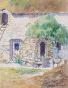 Etienne GAUDET - Original painting - Watercolor - Farm in Kervir