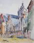Etienne GAUDET - Original painting - Watercolor - Blois