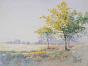 Etienne GAUDET - Original painting - Watercolor - Countryside