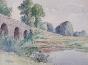 Etienne GAUDET - Original painting - Watercolor - The Ponts-Chartrains