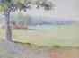 Etienne GAUDET - Original painting - Watercolor - Countryside 35