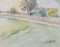 Etienne GAUDET - Original painting - Watercolor - Countryside 37