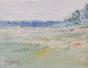 Etienne GAUDET - Original painting - Watercolor - Countryside 38