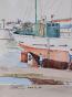 Etienne GAUDET - Original painting - Watercolor - Port Croix-de-Vie