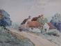 Etienne GAUDET - Original painting - Watercolor - Orchaise, Val de Loire