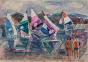 Edouard RIGHETTI  - Original painting - Watercolour - Lake Salagon