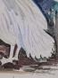 Edouard RIGHETTI  - Original painting - Watercolour - The Pelican in Paris