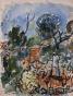 Edouard RIGHETTI  - Original painting - Watercolour - Landscape of Hérault