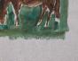 Edouard RIGHETTI  - Original painting - Watercolour - The horses of the Herault
