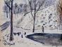 Edouard RIGHETTI  - Original painting - Watercolour - The pond of Tévau
