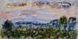 Edouard RIGHETTI  - Original painting - Watercolour -  Landscape in Hérault