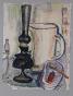 Edouard RIGHETTI  - Original painting - Watercolour - Still Life 5