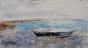 Edouard RIGHETTI  - Original painting - Gouache - Normandy Boat