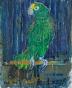 Edouard RIGHETTI  - Original painting - Gouache - The Parrot 2