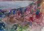 Edouard RIGHETTI  - Original painting - Watercolour - Salagon lake