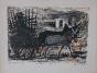 Edouard RIGHETTI - Original Print - Lithograph - The Andalusian Cart