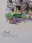 Etienne GAUDET - Original painting - Watercolor Inks - Market of St Croix de vie