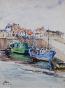 Etienne GAUDET - Original painting - Watercolor - Port of St Croix de vie