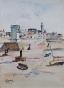 Etienne GAUDET - Original painting - Watercolor - Port of St Croix de vie 2