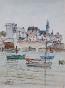 Etienne GAUDET - Original painting - Watercolor - Port of St Croix de vie 3