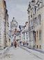 Etienne GAUDET - Original painting - Watercolor - Blois, Beauvoir Street