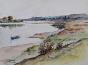 Etienne GAUDET - Original painting - Watercolor - Loire Valley landscape 12