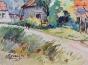 Etienne GAUDET - Original painting - Watercolor - Loire Valley landscape 4