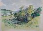 Etienne GAUDET - Original painting - Watercolor - Edge of the Loire 26