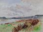 Etienne GAUDET - Original painting - Watercolor - Loire Valley landscape 9