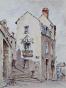Etienne GAUDET - Original painting - Watercolor - Blois, entrance to the Petits Degrés St Louis