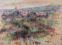 Michel DE ALVIS - Original Painting - Gouache - Colorful landscape
