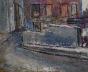 Edouard RIGHETTI  - Original painting - Oil - Fontenay sous bois under the snow