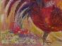 Edouard RIGHETTI  - Original painting - Oil - The rooster