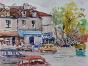 Etienne GAUDET - Original painting - Watercolor - Montmartre