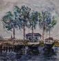 Edouard RIGHETTI  - Original painting - Watercolour - Amsterdam 2