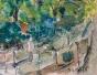Edouard RIGHETTI  - Original painting - Watercolour - Harvest in Herault