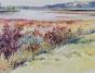 Etienne GAUDET - Original painting - Watercolor - Edge of the Loire 36