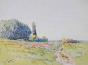 Etienne GAUDET - Original painting - Watercolor - Countryside 34
