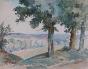 Etienne GAUDET - Original painting - Watercolor - Campaigning around Blois