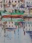 Etienne GAUDET - Original painting - Watercolor - Port of St Gilles Croix de Vie 13