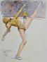 Etienne GAUDET - Original painting - Watercolor - Dancers